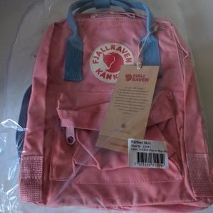 kanken mini pink air blue